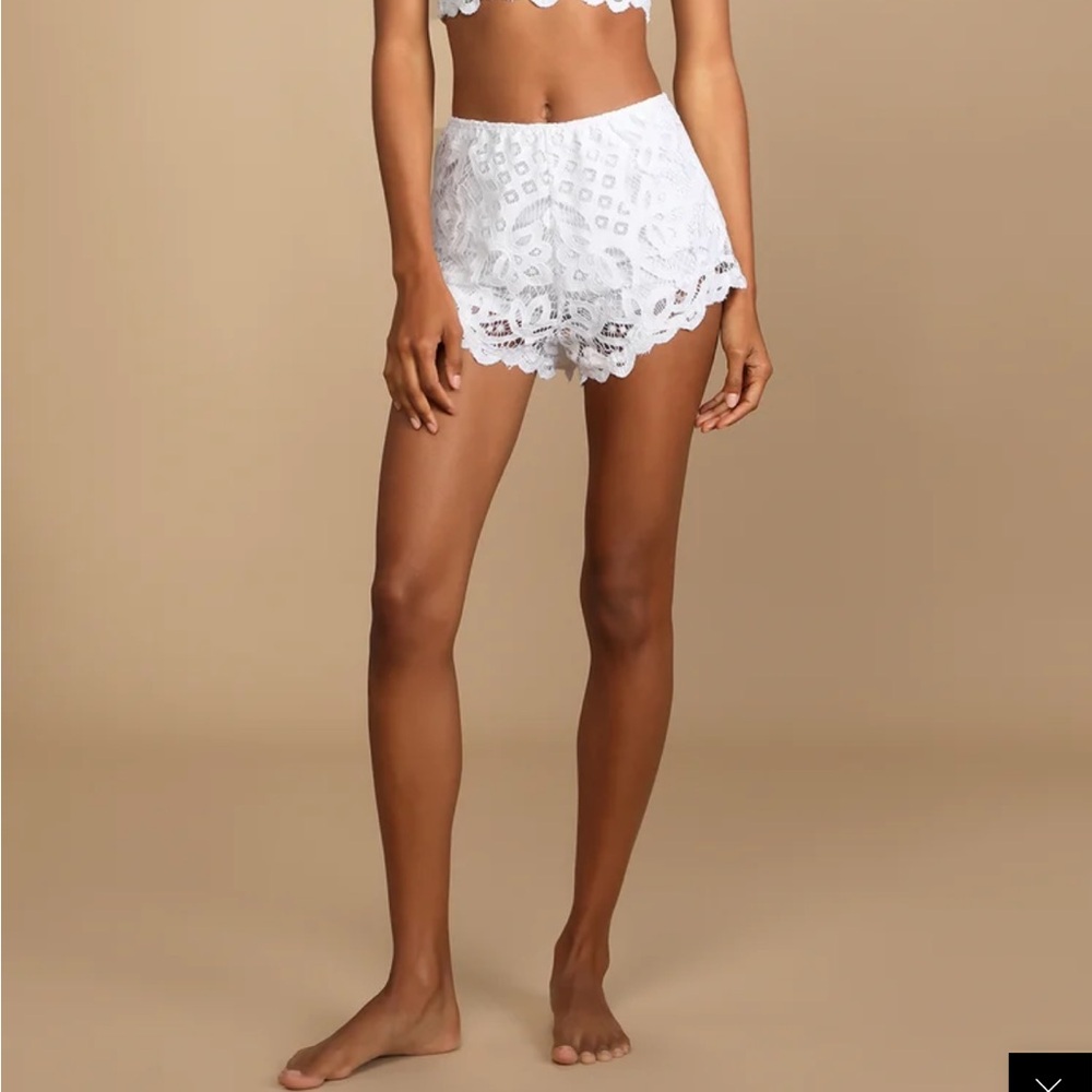 NWOT Free People Adella FP One Crochet Lace Boho Shorts, womens xsmall